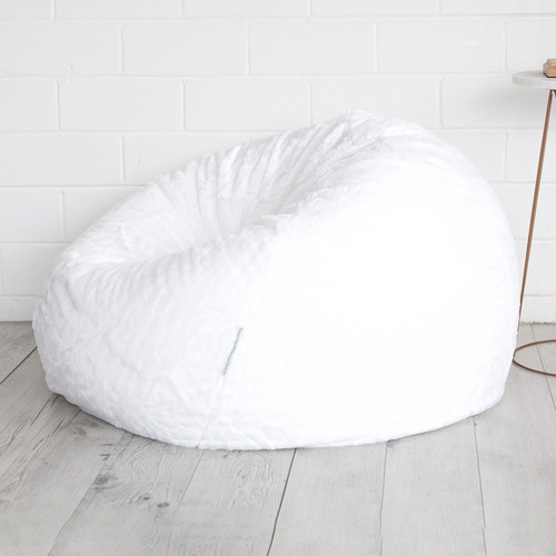 White bean bag discount cover